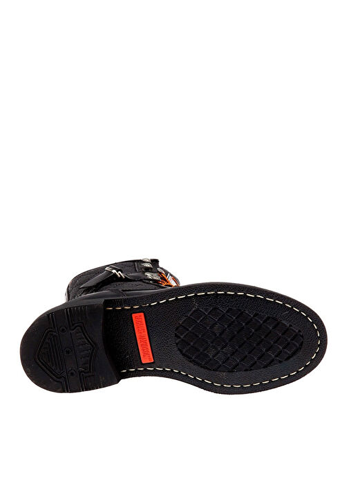 Harley Davidson Siyah Kadın Deri Bot NEW/WORKER - 025G0 - Görsel 5