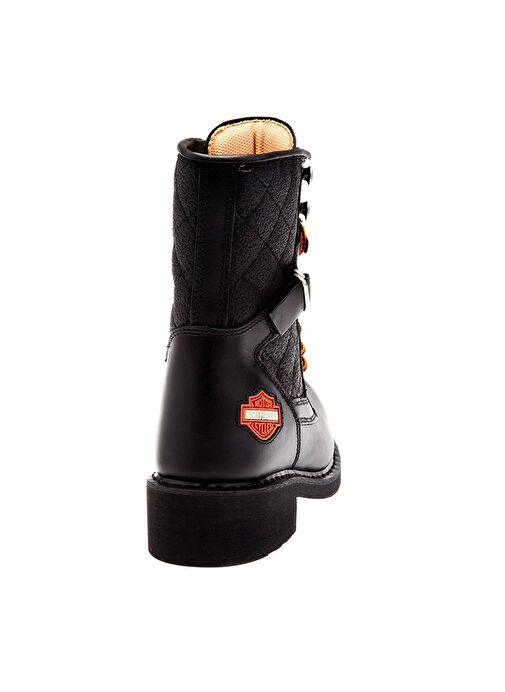 Harley Davidson Siyah Kadın Deri Bot NEW/WORKER - 025G0 - Görsel 6