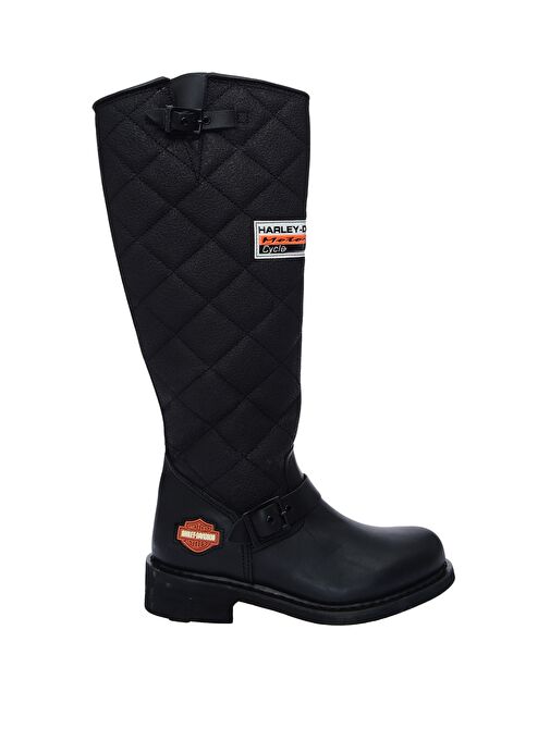Harley Davidson Siyah Kadın Deri Çizme LACONIA/HI/646 - Görsel 2