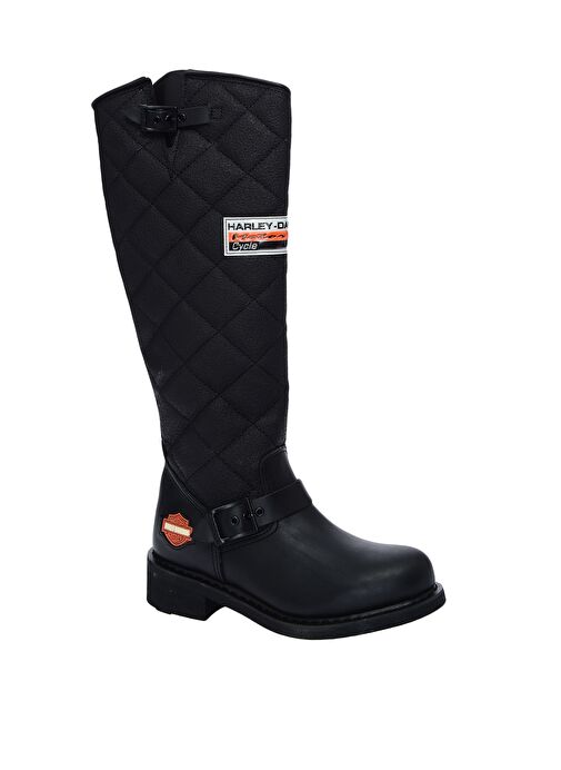 Harley Davidson Siyah Kadın Deri Çizme LACONIA/HI/646 - Görsel 3