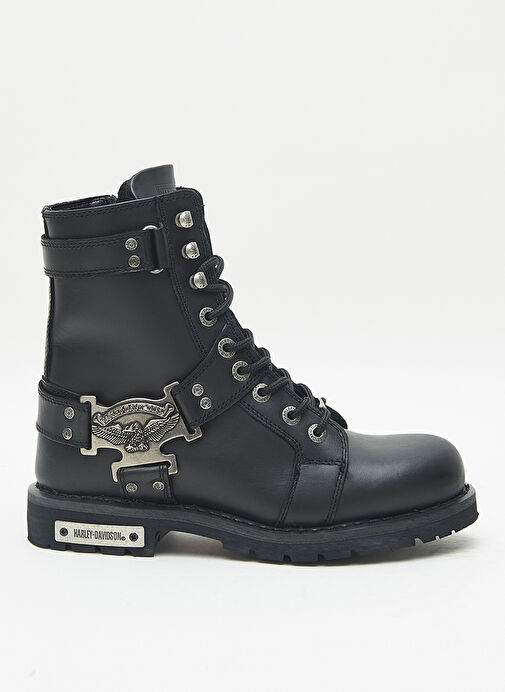 Harley Davidson Siyah Erkek Deri Bot CHARLES - 025M0447 - Görsel 2