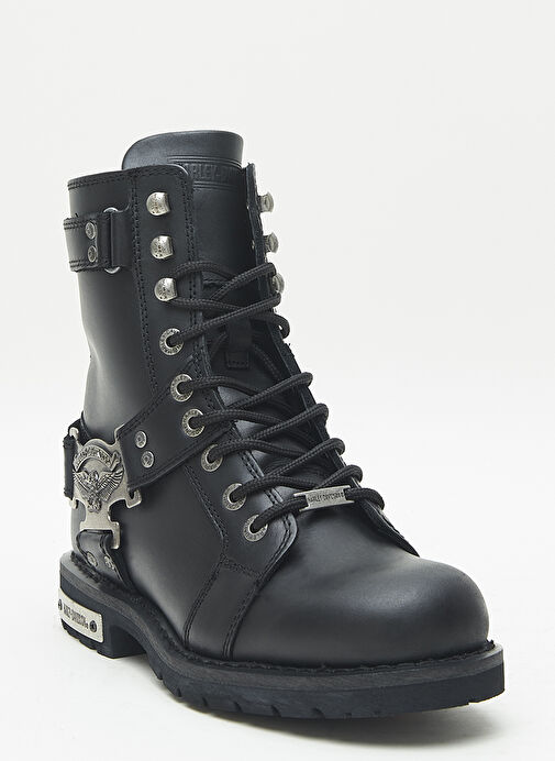 Harley Davidson Siyah Erkek Deri Bot CHARLES - 025M0447 - Görsel 3