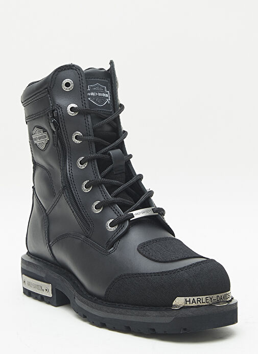 Harley Davidson Siyah Erkek Deri - Kumaş Bot RIDDICK - 025M1005 - Görsel 3