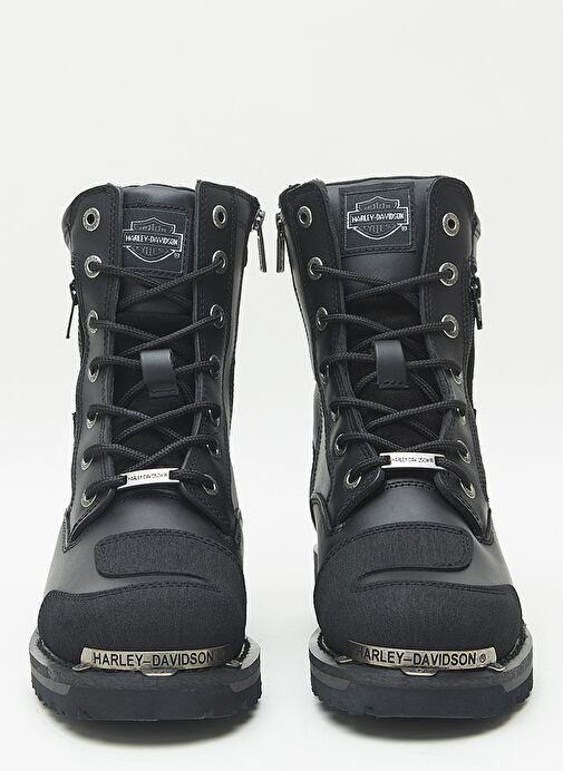 Harley Davidson Siyah Erkek Deri - Kumaş Bot RIDDICK - 025M1005 - Görsel 4