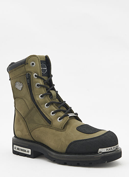 Harley Davidson Yeşil Erkek Nubuk Bot RIDDICK - 025M1005 - Görsel 3