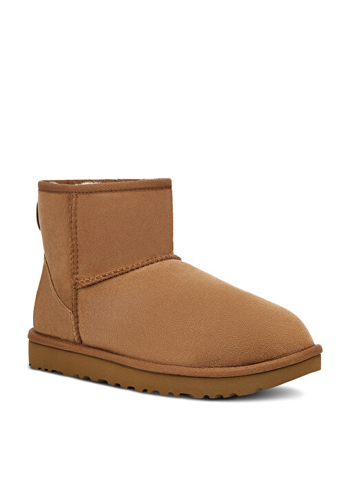 Ugg W CLASSIC MINI II Taba Kadın Süet + Deri Bot 1016222 - Görsel 3