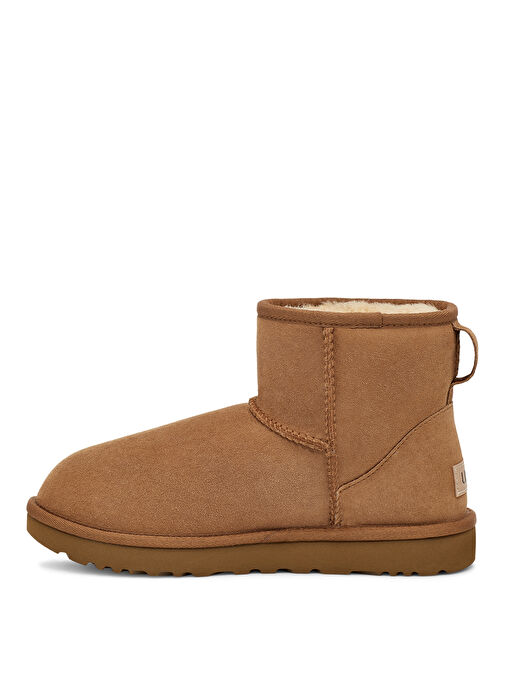 Ugg W CLASSIC MINI II Taba Kadın Süet + Deri Bot 1016222 - Görsel 4