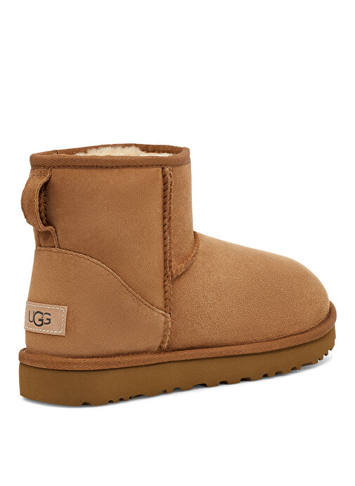 Ugg W CLASSIC MINI II Taba Kadın Süet + Deri Bot 1016222 - Görsel 5