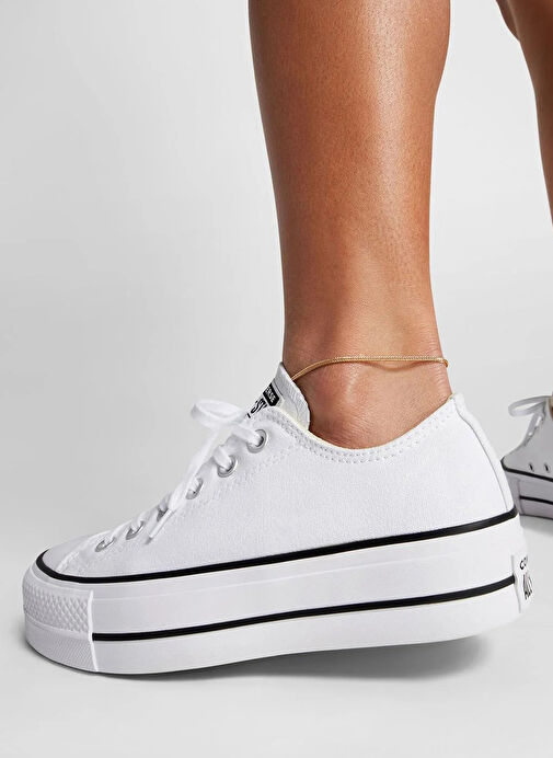 Converse 560251C Chuck Tayl Beyaz Kanvas Kadın Sneaker - Görsel 5