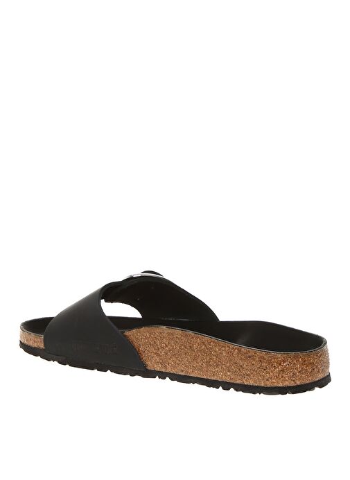 Birkenstock Kadın Deri Siyah Terlik MADRID BIG BUCKLE FL - Görsel 3