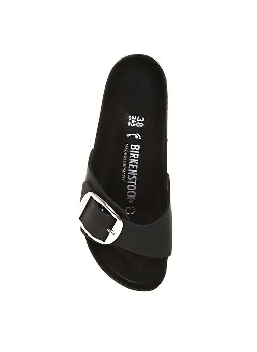 Birkenstock Kadın Deri Siyah Terlik MADRID BIG BUCKLE FL - Görsel 5