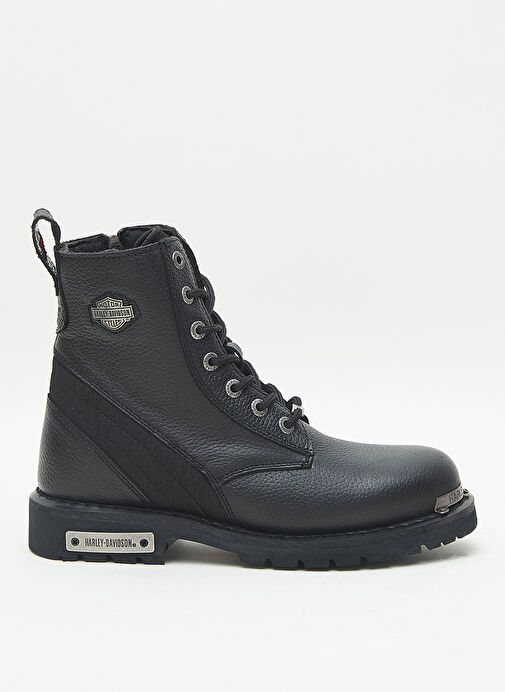 Harley Davidson Siyah Erkek Deri Bot REYES BLACK BAS EX - Görsel 2