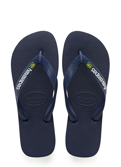 Havaianas Koyu Lacivert Erkek Terlik BRASIL LOGO - Görsel 2