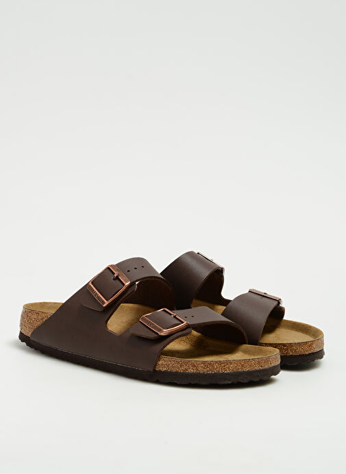Birkenstock Kahverengi Erkek Deri Terlik ARIZONA BF - Görsel 3