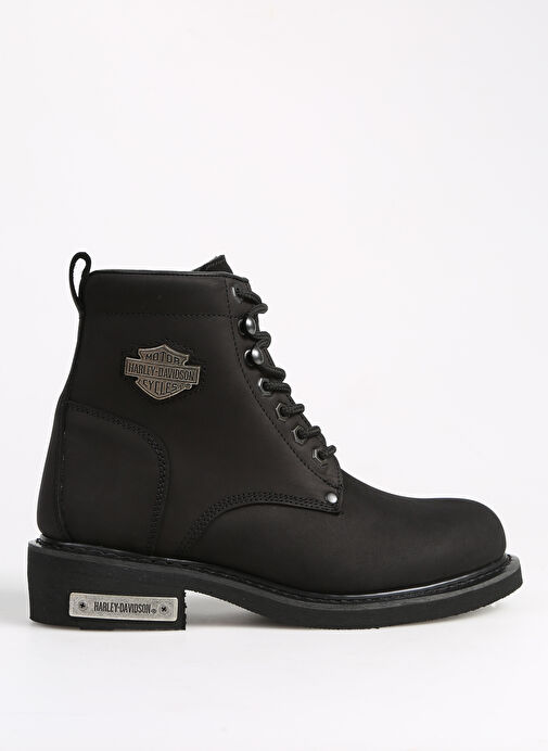 Harley Davidson Siyah Erkek Deri Bot - Görsel 2