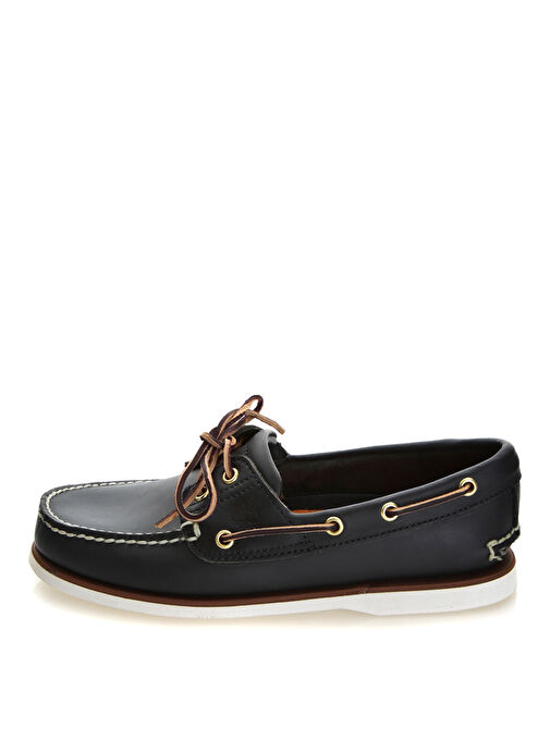 Timberland Koyu Lacivert Erkek Deri Günlük Ayakkabı Classic Boat 2 Eye - Görsel 6