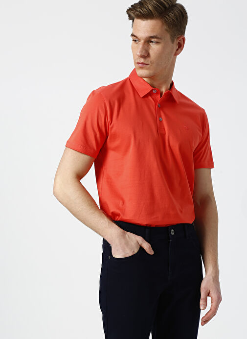 Cotton Bar Nar Çiçeği Polo T-Shirt