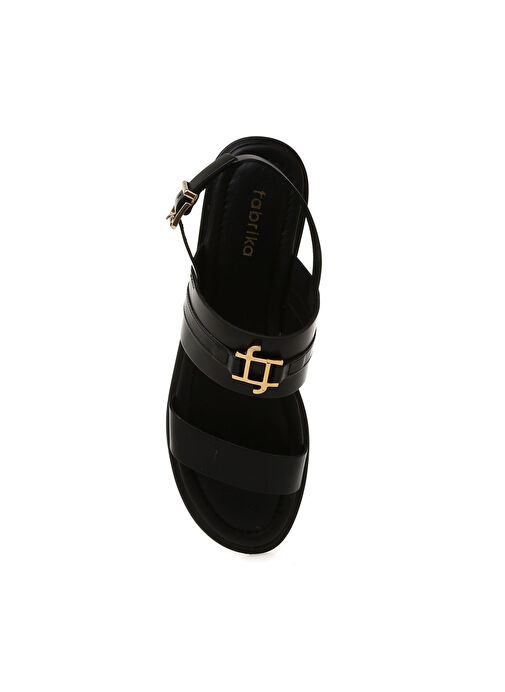 Fabrika Siyah Sandalet - Görsel 5