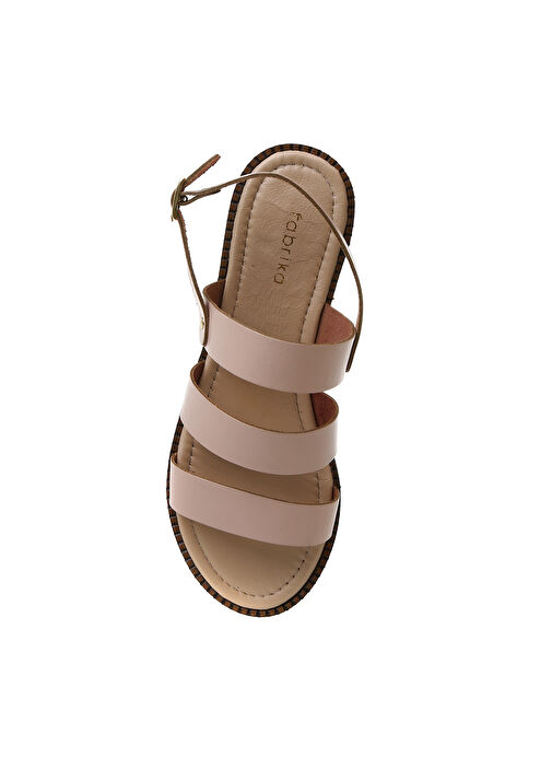 Fabrika Pudra Kadın Sandalet KOFRE - Görsel 5