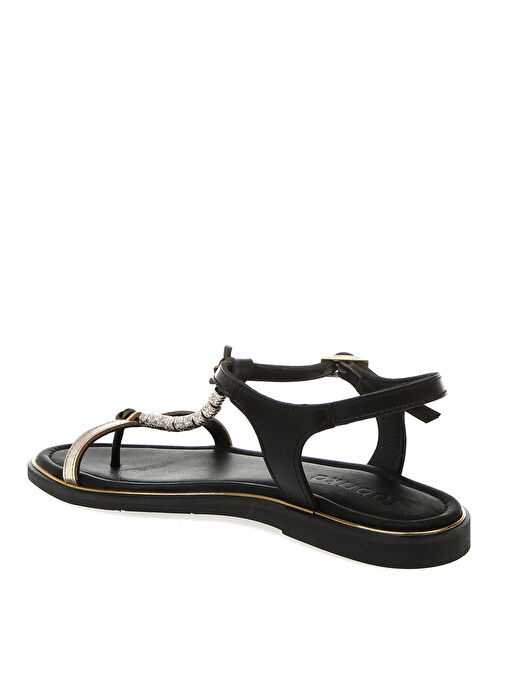 Fabrika Siyah Kadın Sandalet PERWAR - Görsel 3