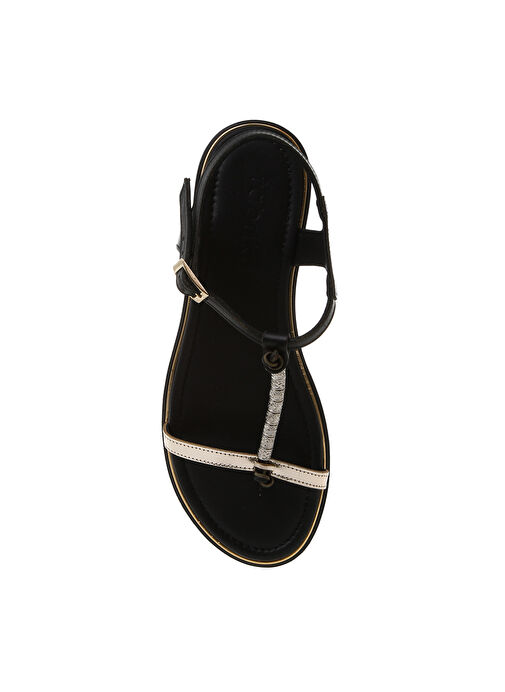 Fabrika Siyah Kadın Sandalet PERWAR - Görsel 5