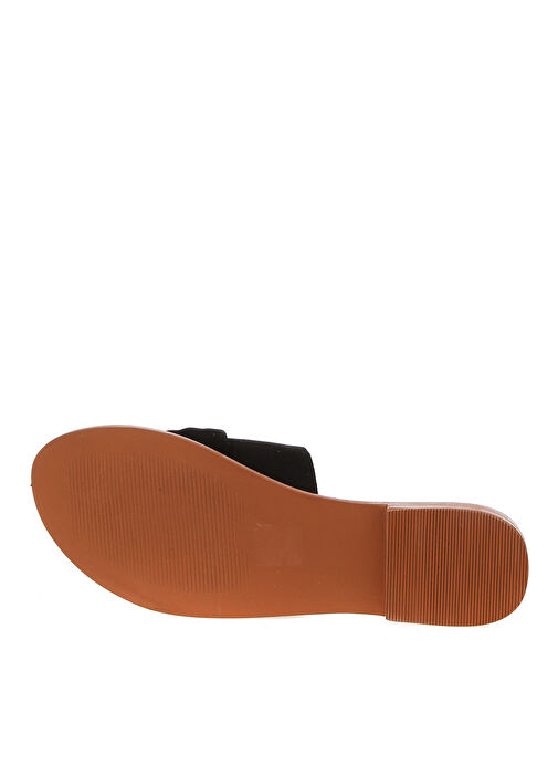 Vero Moda Siyah Kadın Süet Sandalet 10212588 - Görsel 4
