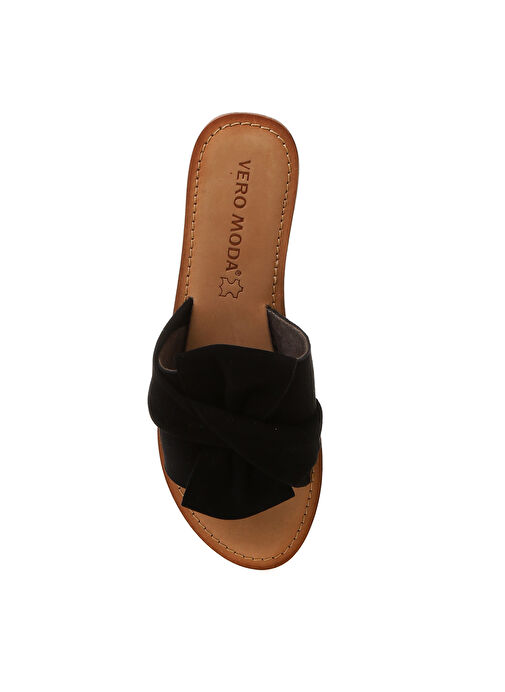Vero Moda Siyah Kadın Süet Sandalet 10212588 - Görsel 5