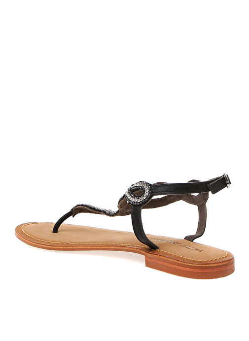 Vero Moda Liv Bilekten Bağlamalı Taşlı Sandalet - Görsel 5