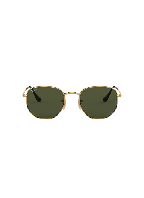 Ray-Ban Hexagonal RB3548N Geometrik Altın Polarize Unisex Güneş Gözlüğü