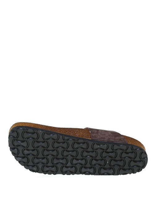 Kahve Kadın Terlik M49-SNEEK NUBUK - Görsel 4