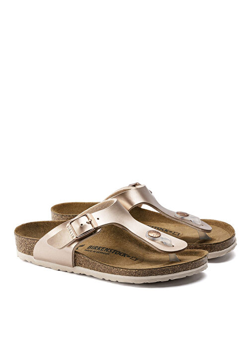 Birkenstock Bronz Kadın Deri Terlik GIZEH BF ELECTRIC METALLIC - Görsel 2