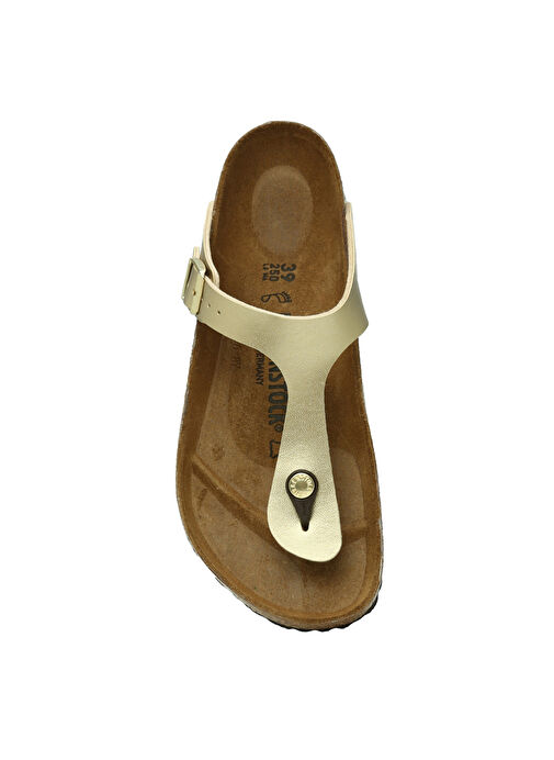 Birkenstock Altın Kadın Deri Terlik GIZEH BF - Görsel 2
