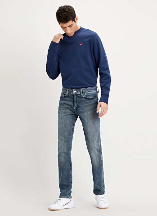 Levis 511 WALTER LOCAL Slim Fit Dar Paça İndigo Erkek Denim Pantolon 04511-4894