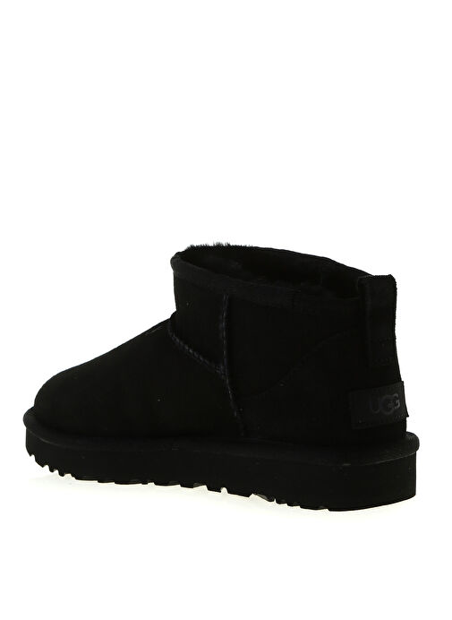 Ugg W CLASSIC ULTRA MINI Siyah Kadın Süet + Deri Bot 1116109 - Görsel 3