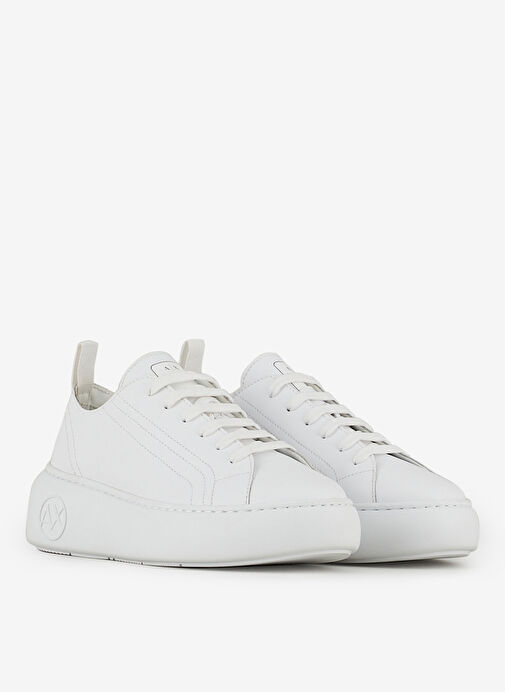 Armani Exchange Beyaz Kadın deri Sneaker XDX043-XCC64-00152 - Görsel 2