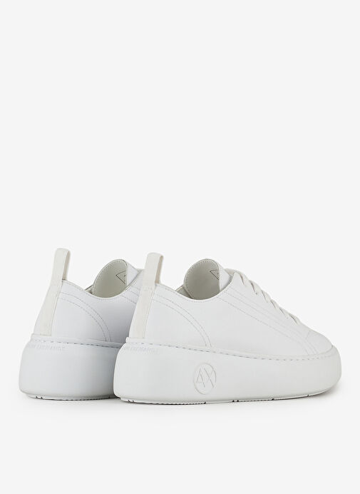 Armani Exchange Beyaz Kadın deri Sneaker XDX043-XCC64-00152 - Görsel 4