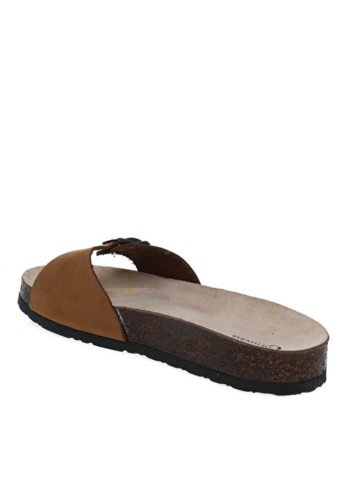 Cotton Bar Kahve Kadın Süet Terlik MARIA - Görsel 3