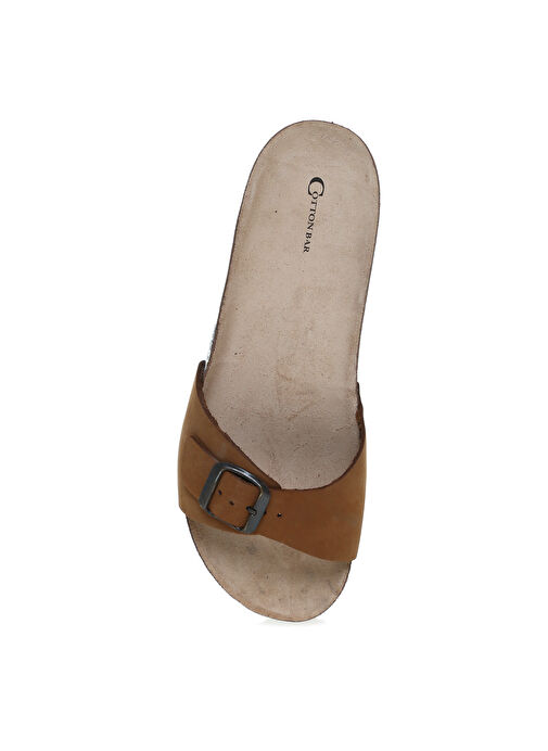 Cotton Bar Kahve Kadın Süet Terlik MARIA - Görsel 5