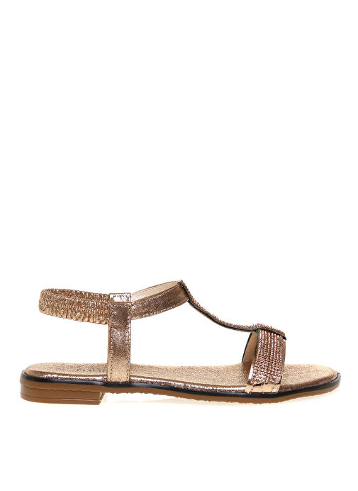 Altın Kadın Sandalet DOBERAN - Görsel 2