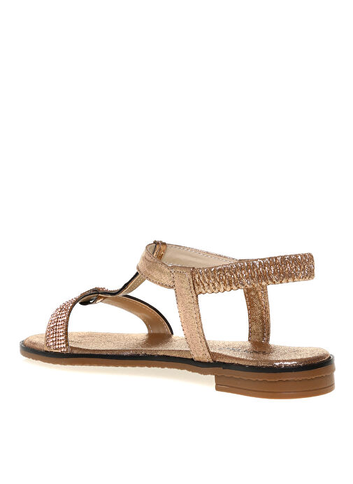 Altın Kadın Sandalet DOBERAN - Görsel 3