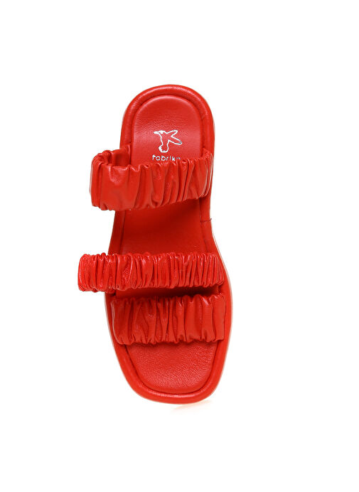 Fabrika Kadın Kırmızı Sandalet APOLDA - Görsel 5