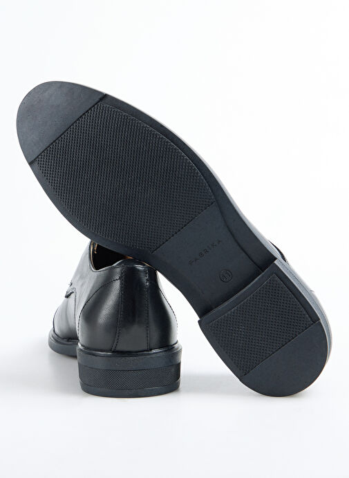 Fabrika Siyah Erkek Deri Klasik Ayakkabı HOPER - Görsel 5