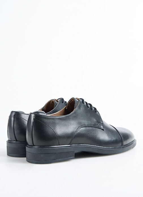 Fabrika Siyah Erkek Deri Klasik Ayakkabı HOPER - Görsel 4