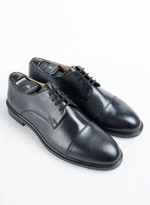 Fabrika Siyah Erkek Deri Klasik Ayakkabı HOPER - Görsel 3