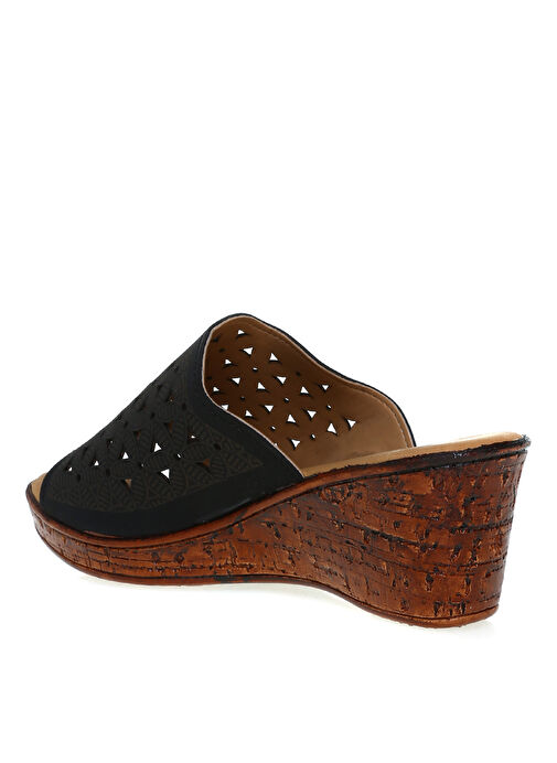 Cotton Bar Siyah Kadın Terlik JANICE - Görsel 3