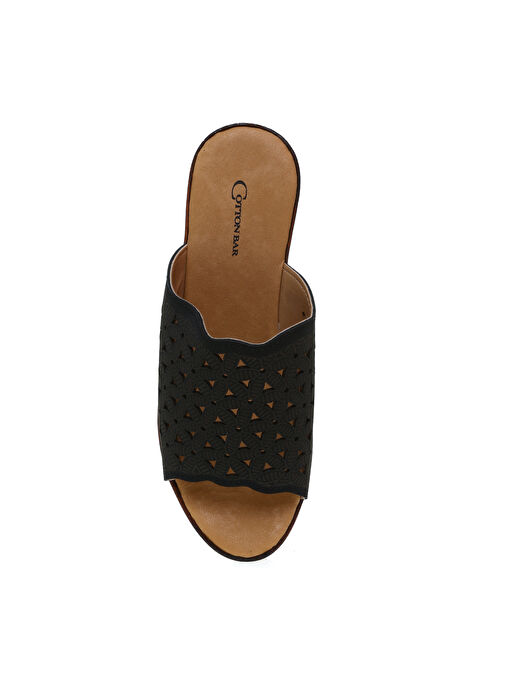 Cotton Bar Siyah Kadın Terlik JANICE - Görsel 5