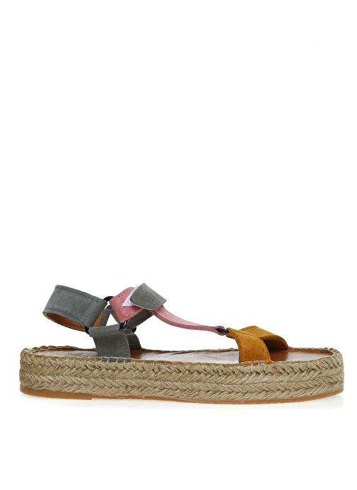 Fabrika Gri Sandalet - Görsel 2