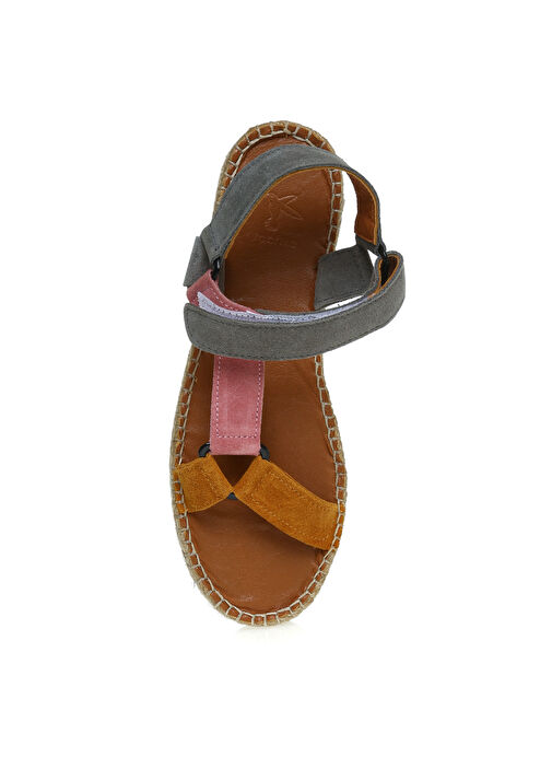 Fabrika Gri Sandalet - Görsel 5