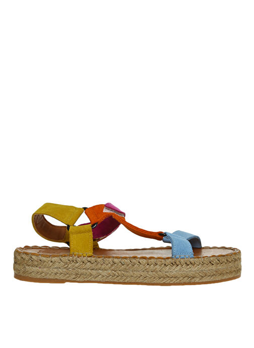 Fabrika Çok Renkli Sandalet - Görsel 2