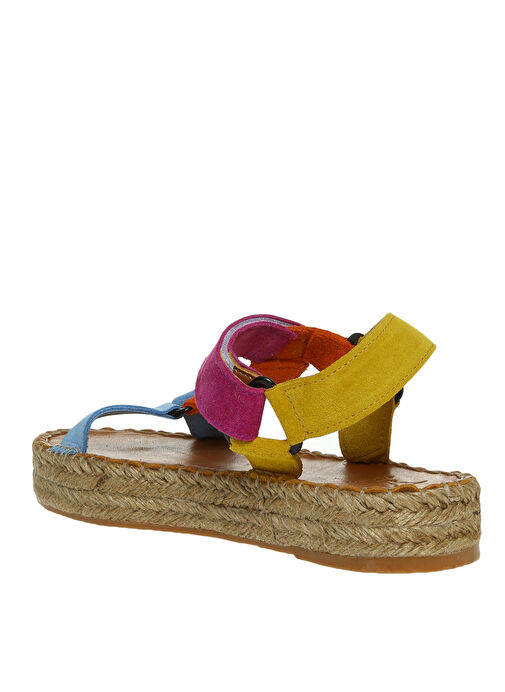 Fabrika Çok Renkli Sandalet - Görsel 3